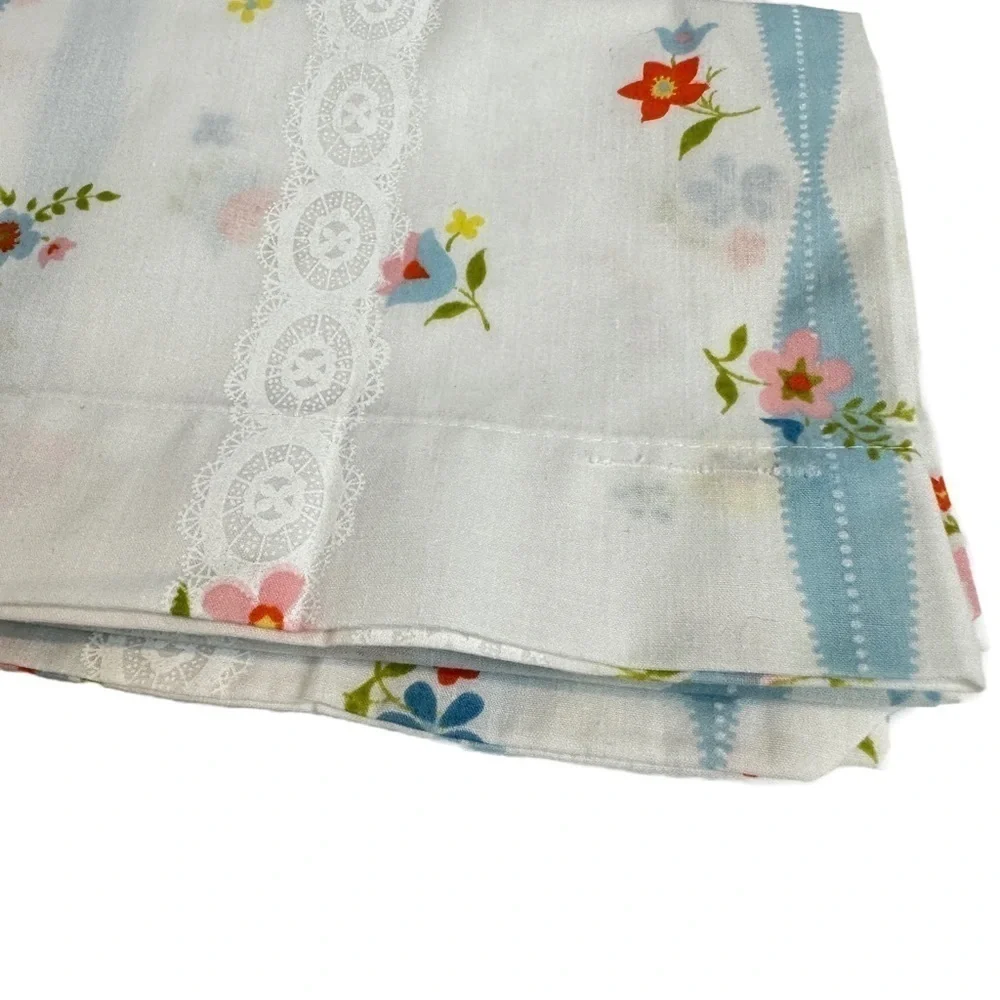 Vintage‎ No Iron Muslin Standard Pillow Case Set